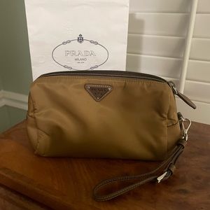PRADA Nylon Clutch/Pouch Authentic NWT Tobacco Color